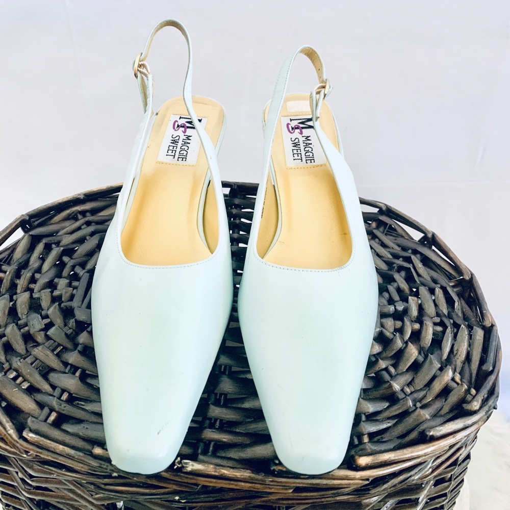 Sea foam light light green Maggie Sweet small heel